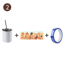 10 OZ Sublimation Blank Tumbler detail e