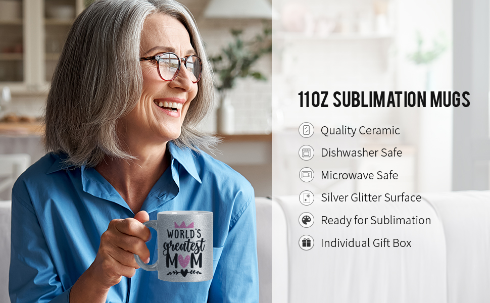 11 OZ sublimation Mugs Blanks Faahfaahin lacag ah g