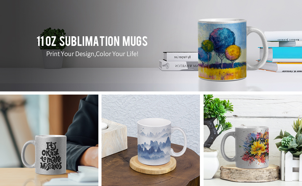 11 OZ sublimation Mugs Blanks Faahfaahin lacag ah g