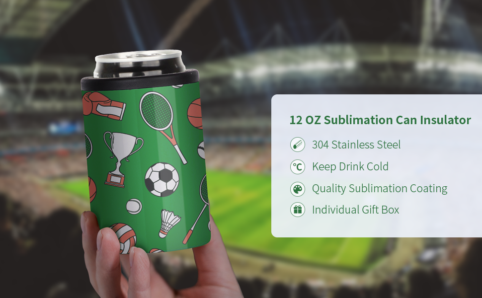 12 OZ Sublimation Blanks Can Insulator detail g
