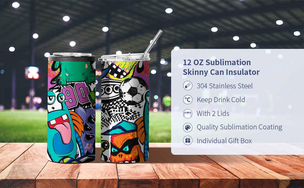 12 OZ Sublimation Blanks Tumbler detail 1