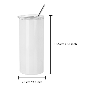 12 OZ Sublimation Blanks Tumbler detail 1