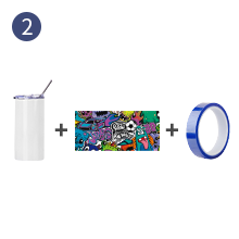 12 OZ Sublimation Blanks Tumbler detail 1