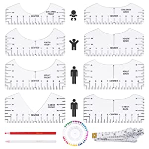 12PCS T-?emizo Ruler Guide-detalo