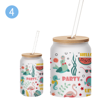 13 OZ Sublimation Glass Cans Blanks detail g