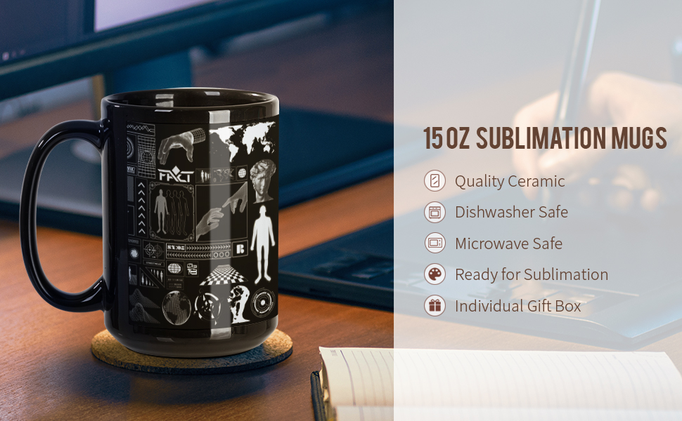 15 OZ Sublimation kaffibollar Smáatriei g