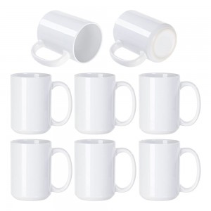 15 az sublimation mugs autt sublimation bollar hvítir krúsar fyrir sublimation