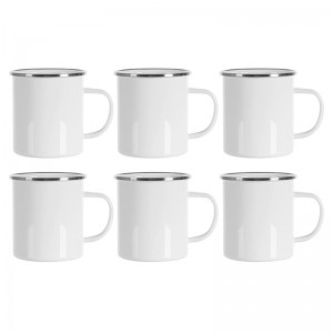 17 oz sublimation Blanks Mug hvítt tjaldst?ei úti kaffi ferea málm mál mee silfurbrún