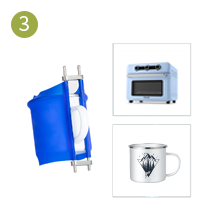 17 OZ Sublimation Blanks Enamel Mug smáatriei g