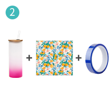 17 OZ Sublimation Blanks Glass detail g