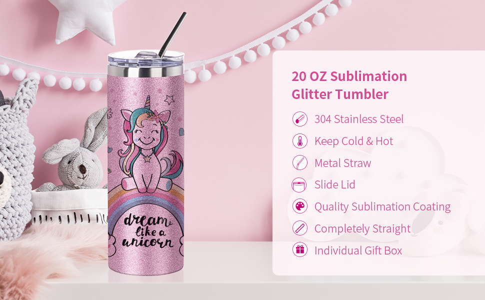 20 OZ Sublimation Straight Skinny detail g