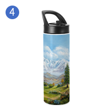 Copo de sublima??o de 20 oz com detalhe de canudo g