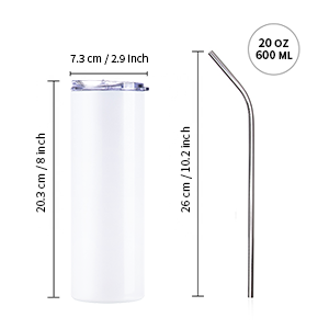 20 OZ Sublimation Tumblers UV Faahfaahinta midabka g