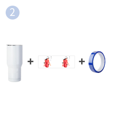 22 OZ Caddaan Sublimation Tumbler Koobabka Baabuurka tafatiran g