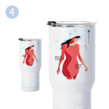 22 OZ Caddaan Sublimation Tumbler Koobabka Baabuurka tafatiran g