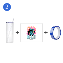 25 OZ Sublimation Glass Banns Faahfaahin maqaarka ah g