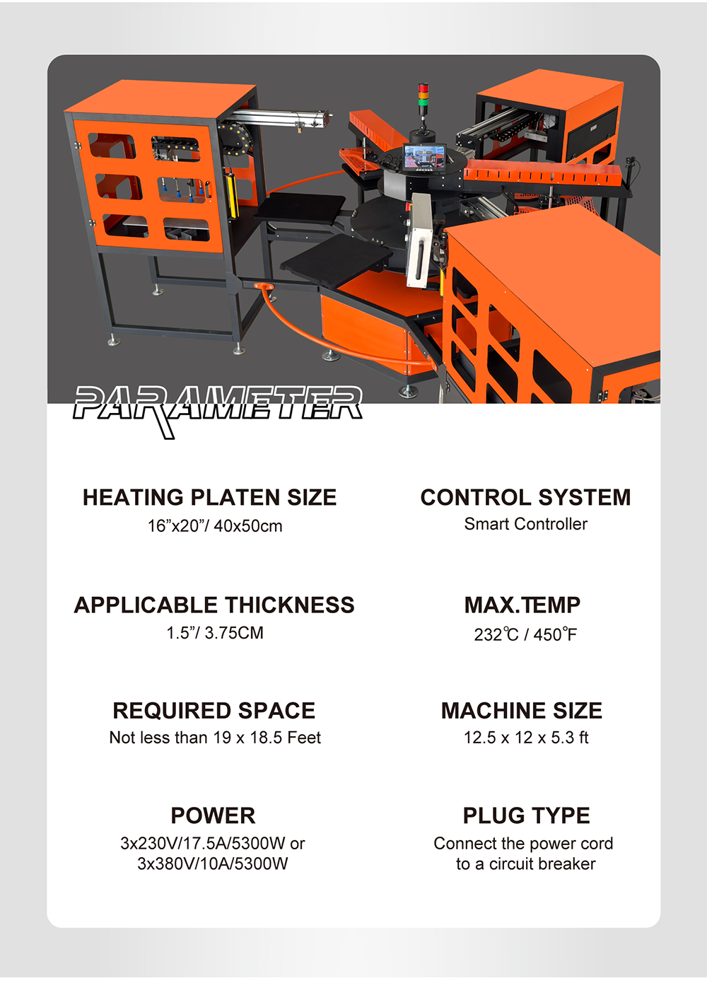 Cyber Pneumatic Fully Automatic Heat Press Machine