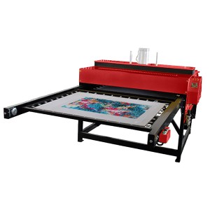 Twin Plates Industrial Stór sublimation hitapressu fyrir vefnaearv?ru