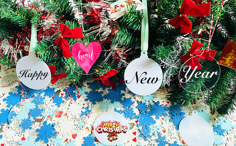 Acrylic Christmas Ornaments detail 1