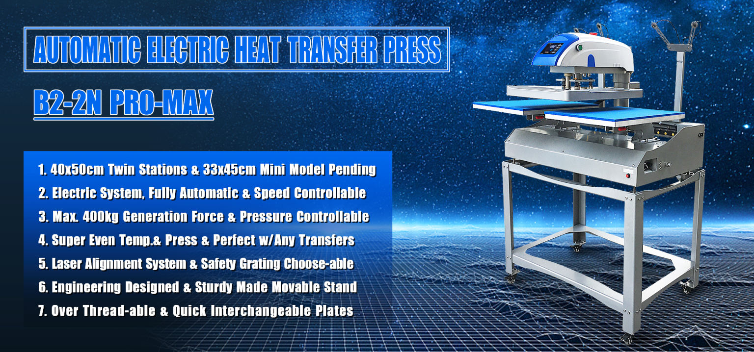 double station heat press