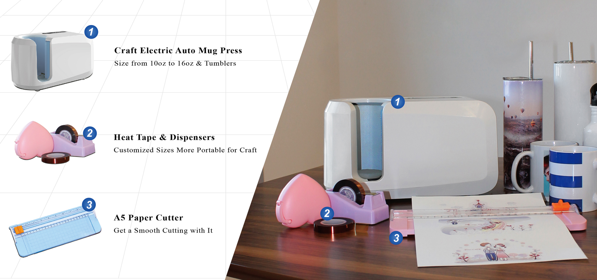 Kafiican kan Cricut Mug Mul Press! Farshaxanka otomatiga ah mid taabasho ah