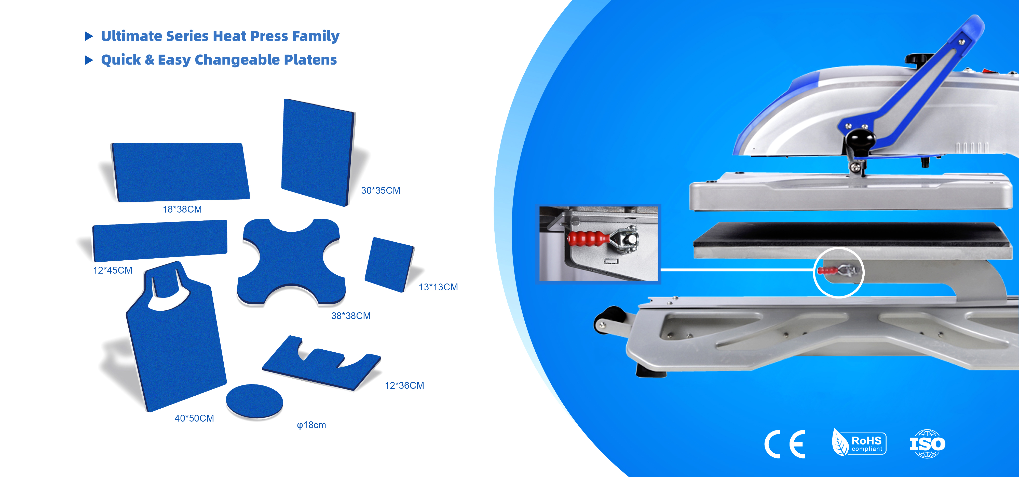 Swing away heat press
