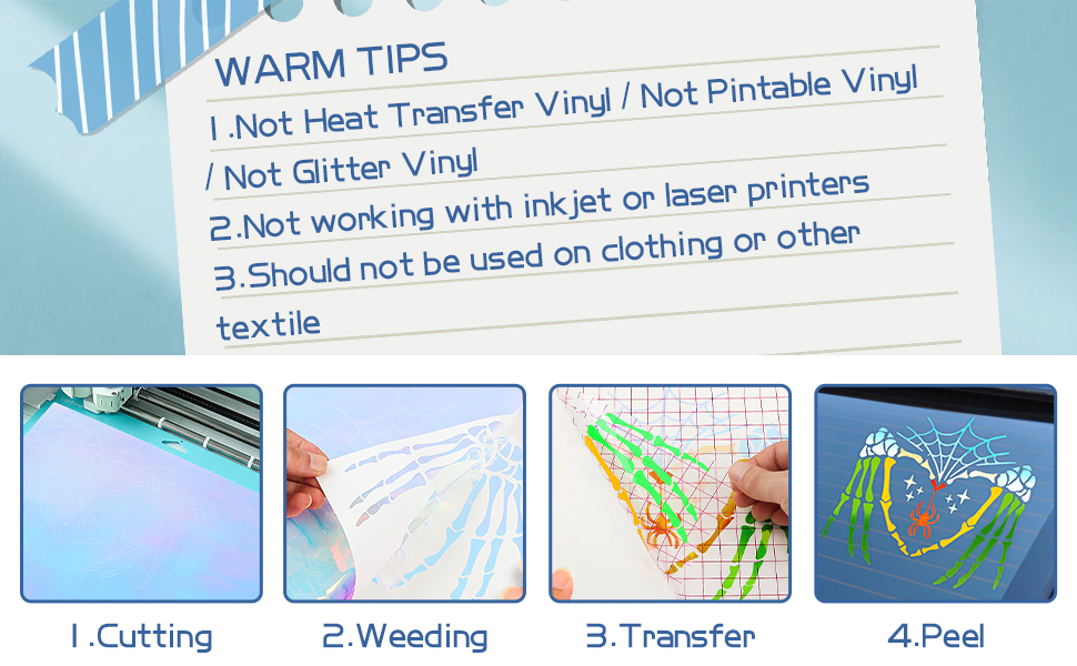 Holographic Vinyl Set for Cricut detail 