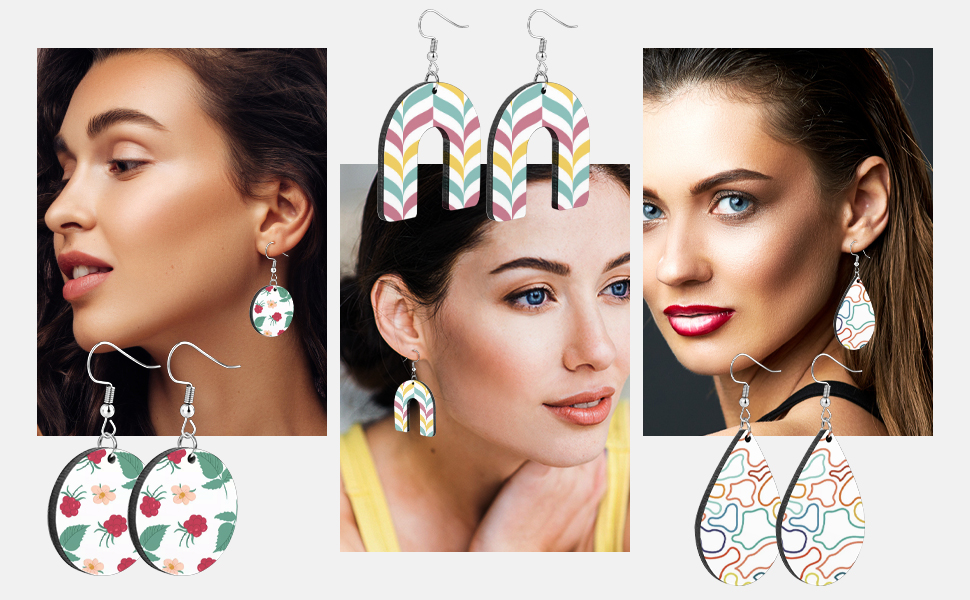 MDF Sublimation Earring detail 