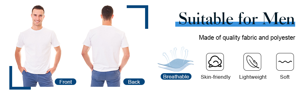 Blank T-skyrta í Sublimation karla 1