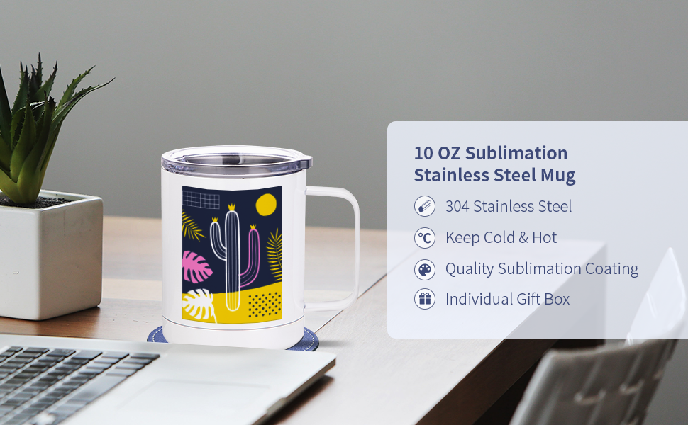 Stainless Steel Coffee Tumbler Mugs detail 1