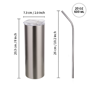 Steel Straight Tumbler detail b