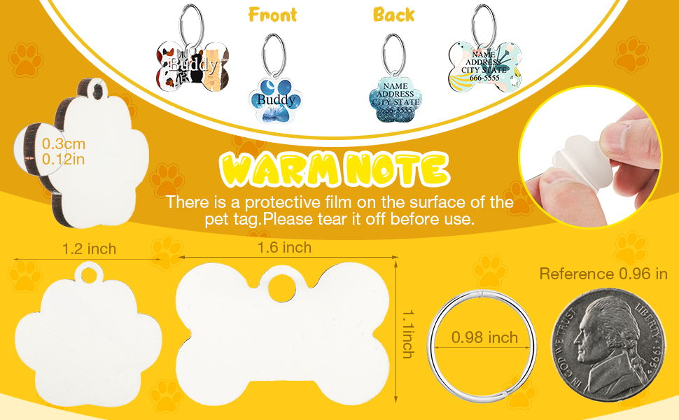 Sublimation Blank Dog Tag