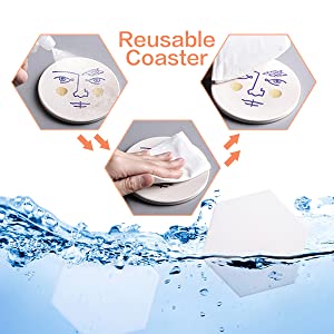 Sublimation Blanks Coaster fyrir drykki smáatriei