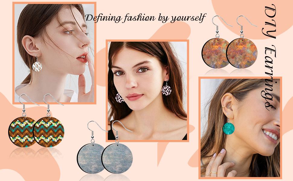 Sublimation Earrings Blank Earring Pendant detail