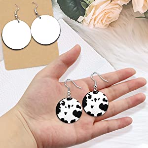 Sublimation Earrings Blank Earring Pendant detail