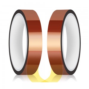Hitaband fyrir sublimation, 2 rúllur 20mm x 33m 108ft hitaflutning borei, hitauppstreymi háhita borei fyrir rafeindat?kni (brúnt)