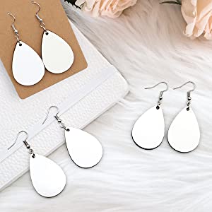 Sublimation Printing Earrings Unfinished detali
