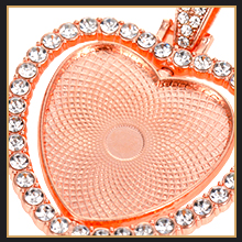 Sublimation Rhinestone Trays Pendant Set detail
