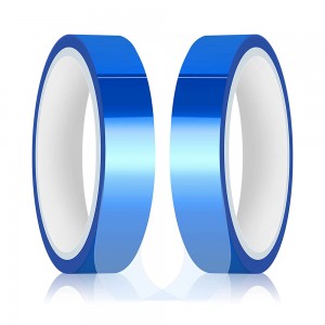 Hitaband fyrir sublimation, 2 rúllur 20mm x 33m 108ft hitaflutning borei, hitauppstreymi háhitastig fyrir rafeindat?kni (blátt)
