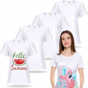 Virinoj Sublimado Malplena ?emizo Bazaj Blankaj Poliesteraj ?emizoj Sublimado Mallonga Maniko-?emizo