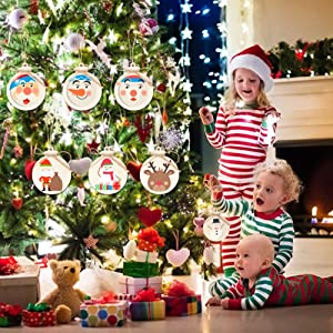 Wooden Christmas Ornaments detail b