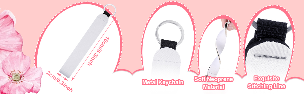 Wrist Lanyard Sublimation Keychain smáatriei