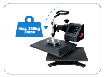 mini swing away haet press